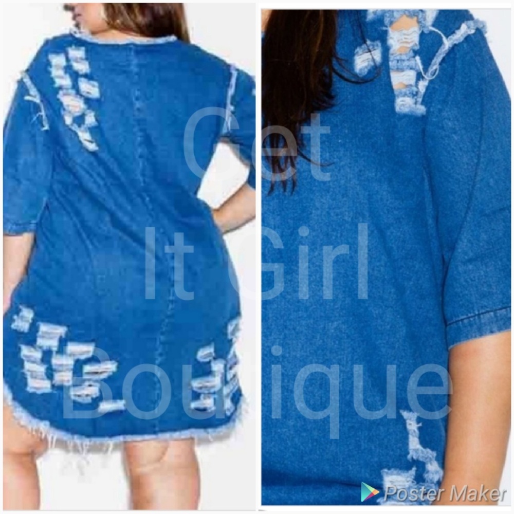 Plus Size Denim Dress!